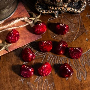 Marbled Red d3 - Dice Emporium