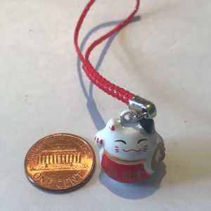 Red Lucky Cat Charm