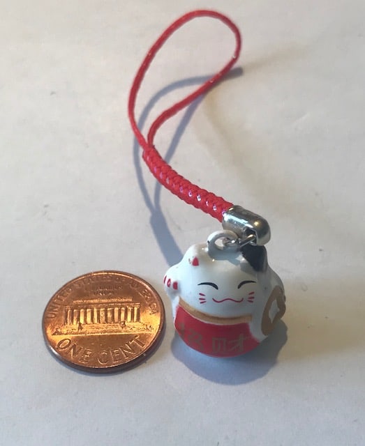 Red Lucky Cat Charm