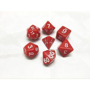 Red Opaque Dice Set - DiceEmporium.com