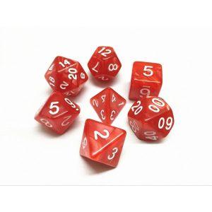 Red Pearl Dice Set - DiceEmporium.com