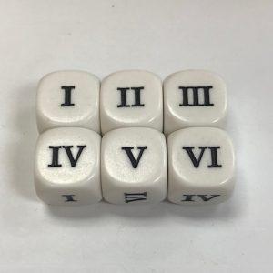 Roman Numerals 16mm Dice - DiceEmporium.com