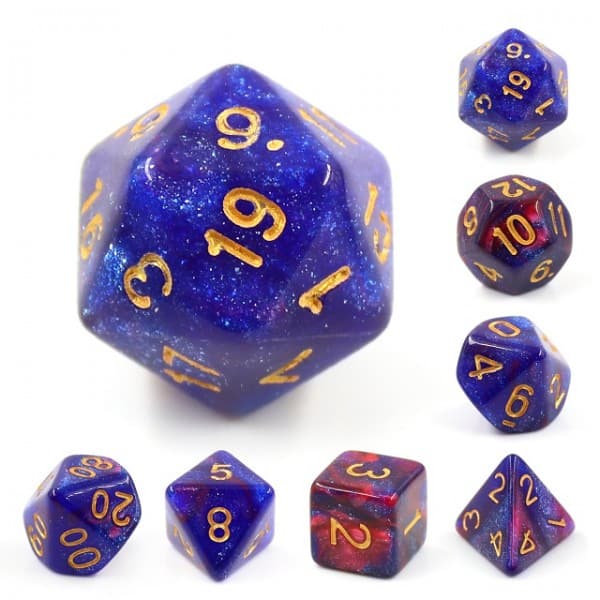Rose Galaxy 7 Die Set - DiceEmporium.com