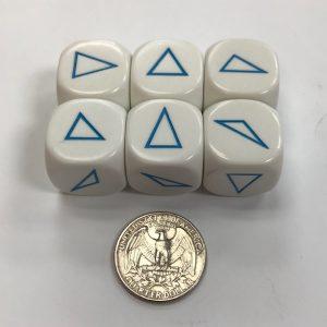 20mm 6 Sided Triangle Shapes Dice - DiceEmporium.com