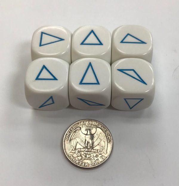 20mm 6 Sided Triangle Shapes Dice - DiceEmporium.com