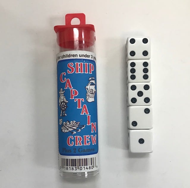 Ship Captain Crew Dice Game - DiceEmporium.com