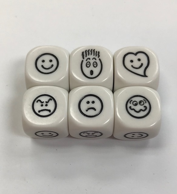 6 Sided Smiley Face Die/Dice - DiceEmporium.com