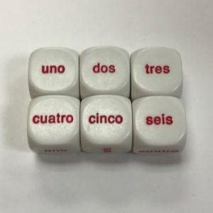 Spanish Word Number Dice - DiceEmporium.com