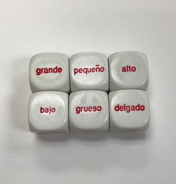 Spanish Comparison Dice - DiceEmporium.com