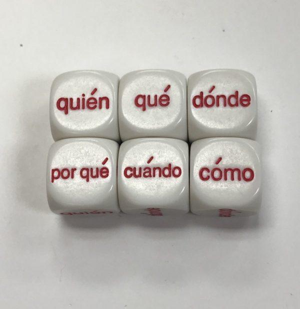 Spanish Interrogatory Dice - DiceEmporium.com