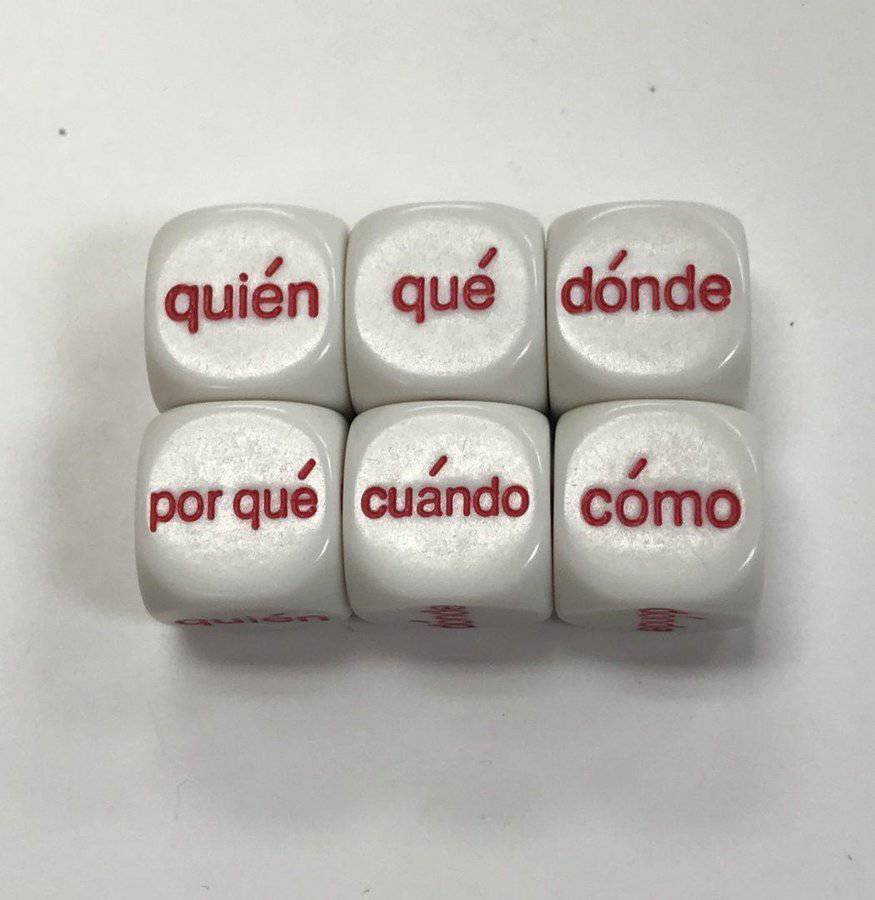 Spanish Interrogatory Dice - DiceEmporium.com