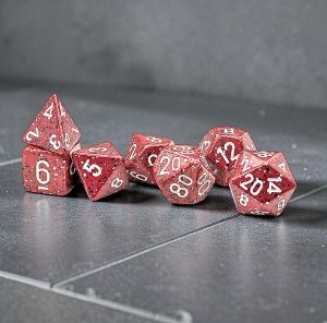 Chessex Speckled Lava Stone 7-die set