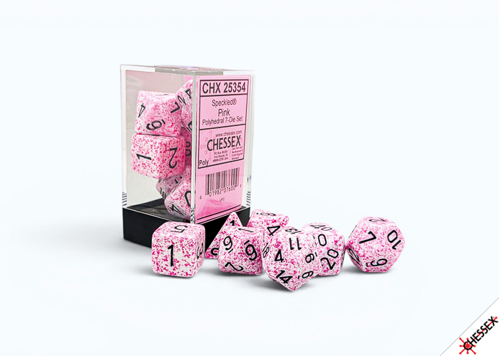 Chessex Speckled Pink 7-die set