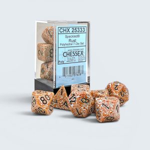 Chessex Speckled Rust 7-die set