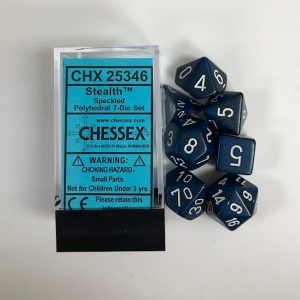 4 Sided Stealth Speckled Dice