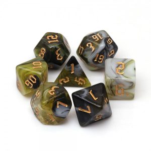 Swamp 7 die set HD - DiceEmporium.com