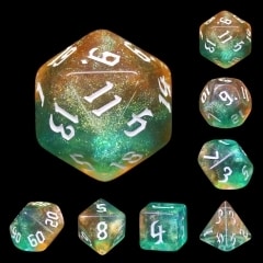 Tranquil World 7 Die Set - DiceEmporium.com