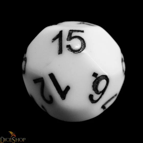 White D15 Dice