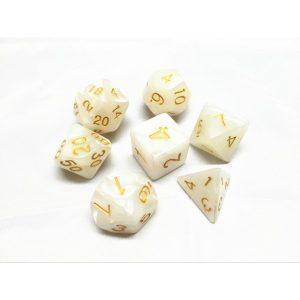 White Pearl Dice Set - DiceEmporium.com