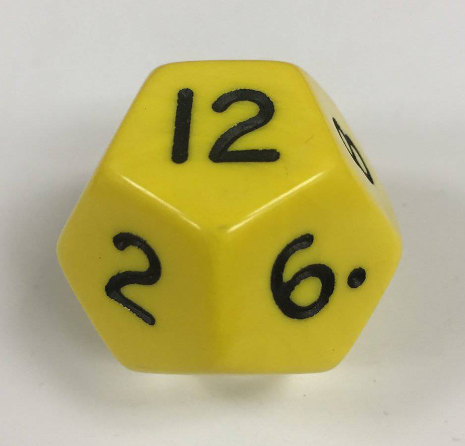 ソフト髑髏d 12 Sided Jumbo Dice from Koplow
