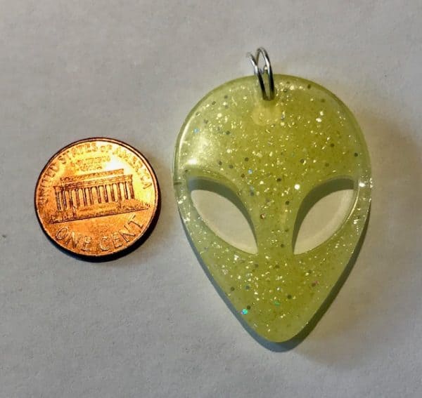 Yellow Alien Charm