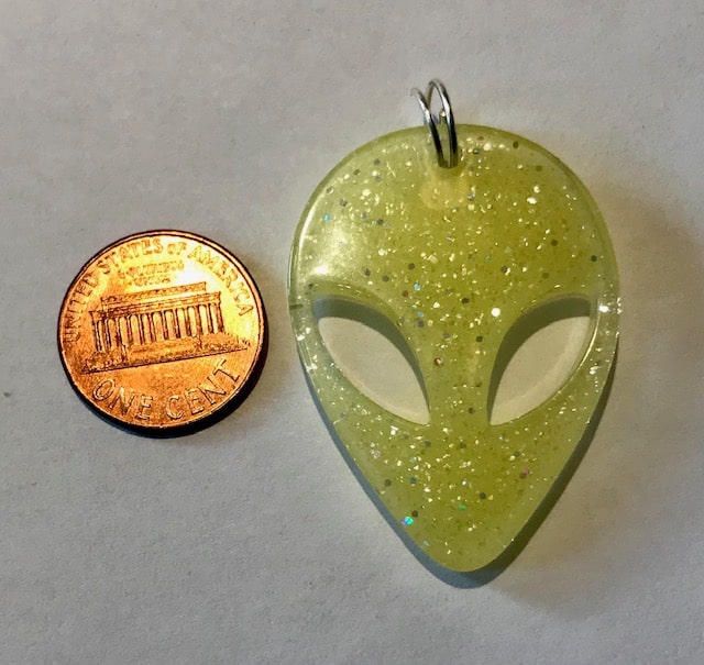 Yellow Alien Charm