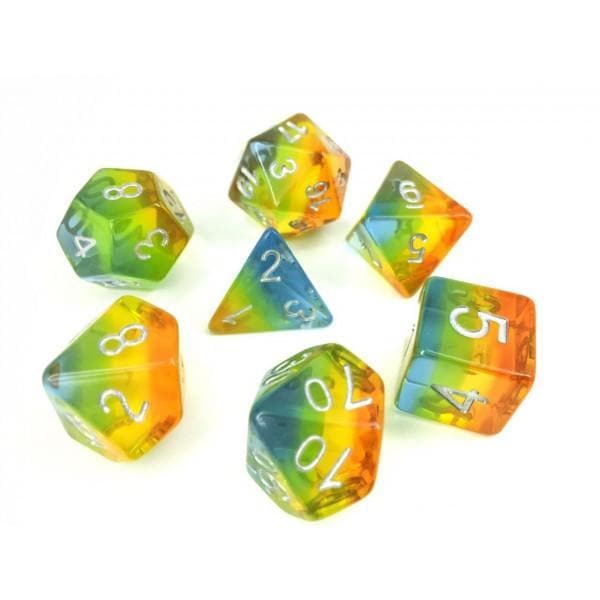 Yellow Aurora Set of 7 HD Dice - DiceEmporium.com