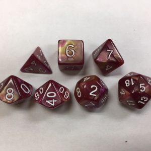 Yellow Rose Blend Set of 7 Dice - DiceEmporium.com