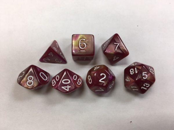 Yellow Rose Blend Set of 7 Dice - DiceEmporium.com